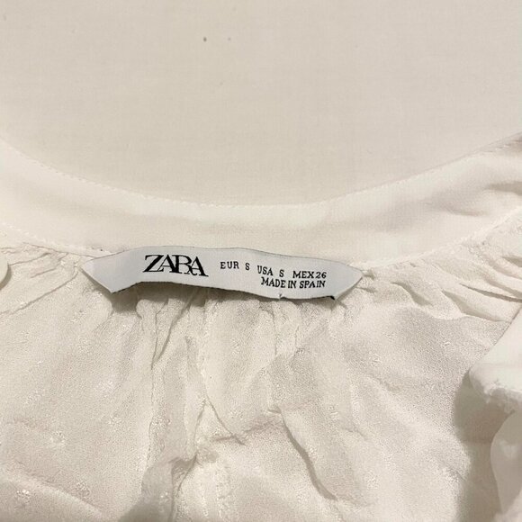 Zara Button Up Blouse Womens Size Small - Picture 3 of 16